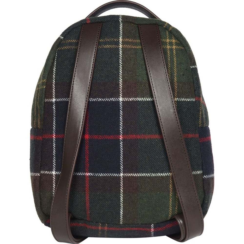 Barbour Caley Classic Tartan Plaid Backpack Zipper Outer Pocket Women - Picture 3 of 16